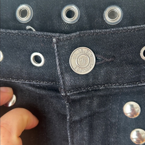Current/Elliott The 7 Pocket High-rise Stiletto Studded jeans size 28 Revolve - Picture 8 of 12